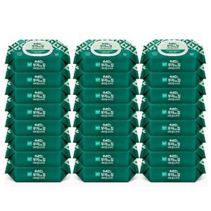 모나리자 부자되는집 내추럴 소프트 물티슈 100매 캡형 x 24개