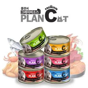 플랜씨 그레이비소스 고양이캔 6종 80gx24개입