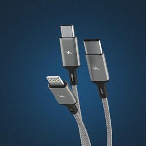 요이치 마운틴 베타 3in1 멀티 고속충전케이블/5핀 8핀 C타입 겸용