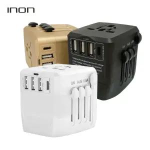 아이논 INON USB 4포트 해외 여행용 멀티어댑터 IN-TA410C (3USB+Type-C)