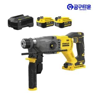 스탠리 SBH900M2K 충전 로타리 함마드릴 20V 4.0Ah 2팩