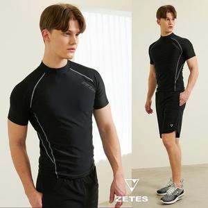 [제테스] 남성 슬림핏 반팔 래쉬가드 M_3A974