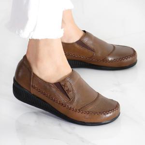 양가죽 수제화 발편한 여성 컴포트 로퍼 단화 엄마 중년 할머니 신발