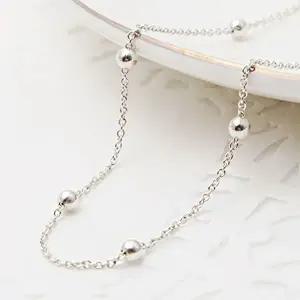 [메리그린]92.5 SILVER 데일리 볼 체인 목걸이