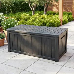 세이프 스토리지 야외 보관함 580리터(내부450) 데크박스 정원 창고 농기구 농막