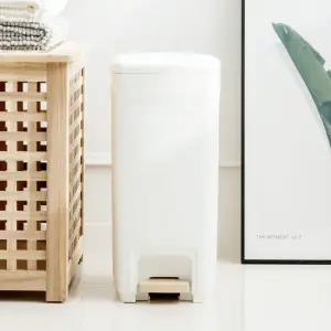 블랑 사각페달 휴지통 20L 종량제 20리터휴지통 쓰레기통