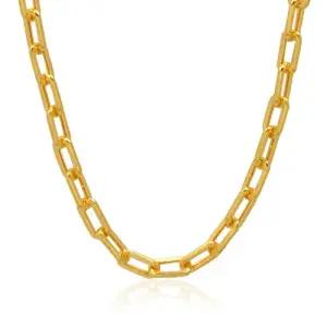 여자 순금 목걸이 18.75g [심플 클립] 체인 디자인