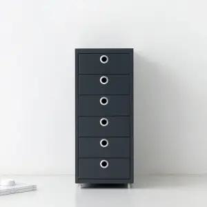 마켓비 MKB 서랍장 6단 다크그레이, 1개