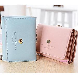 여자지갑 여성 대학생 중학생 여학생 20대 반지갑 파스텔 여대생 고등학생 하트 캐릭터jkl950