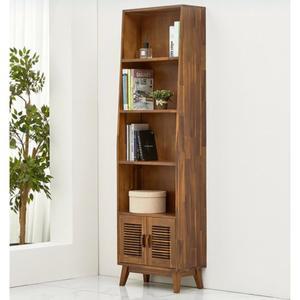 [자르파라](제주배송가능)중후한 미니양문포인트 원목 서재 5단 책장(60cm) 전시 장식 디자인 LP