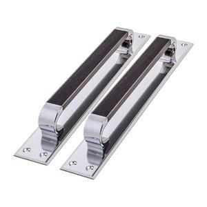 두일 바운스우드 판손잡이 (40mm) 월넛 P192 2개 베란다 샷시 미닫이 건축 중문 업소용 현관 문고리 출입문