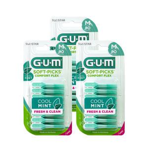 GUM 검 치과 부드러운 일회용 치간칫솔 코스트코 소프트픽 민트 컴포트플렉스(80p) 3개