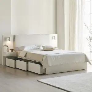 데이즈 프리미엄 국내제작 패브릭 쿠션형 호텔 수납침대 SS Q K LK)