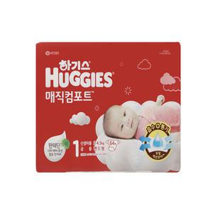 하기스 2024 매직컴포트밴드 1단계 신생아 공용 64매x3팩