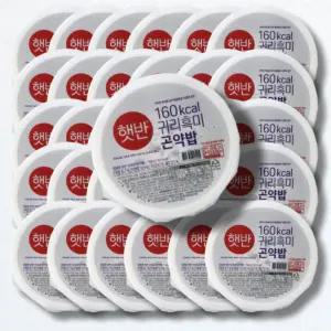 햇반 귀리흑미곤약밥 150g 32개