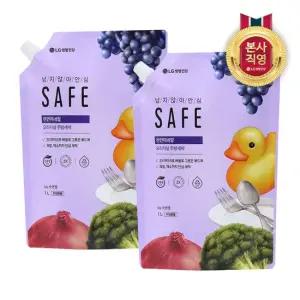 세이프 천연미네랄 주방세제 리필 1L 오리지널 x 2개