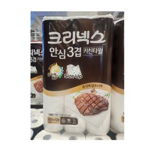 유한킴벌리 크리넥스 안심 3겹 키친타올 160매X12롤