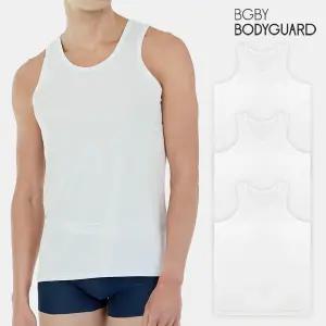 BG 보디가드 남자 쿨메쉬 기능성 런닝 화이트 3매