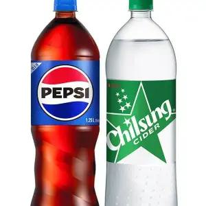 [하프클럽/기타]펩시콜라6개 칠성사이다6개 1.25L 12개 업소용