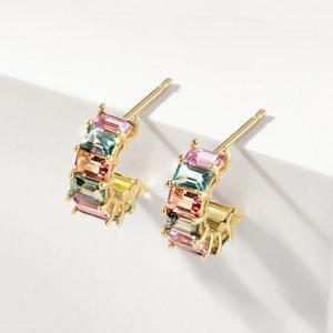 골드팡 14K 엘리시안 천연 컬러사파이어 귀걸이