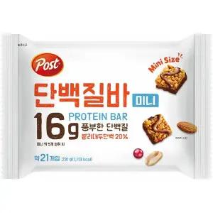 동서 포스트 단백질바 미니 231g