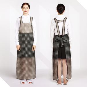 방수앞치마 (우레탄_유니도트 검정파이핑_대_H형) 5color