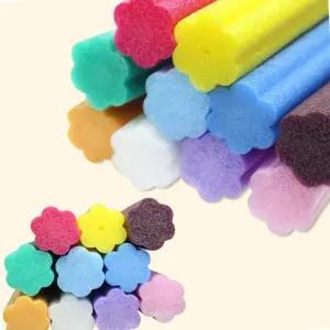 국산 꽃모양 백업 EVA막대 (두께40T) 50cm 10개 막대스티로폼