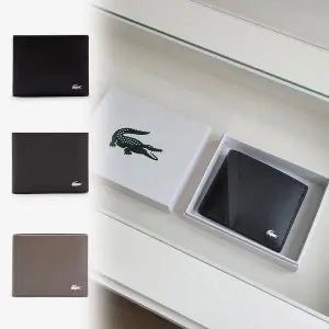 [라코스테]남성 지갑 레더 6카드홀더 반지갑 NH1115FG