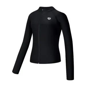 아레나 여성 365 레귤러핏 집업 래쉬가드A5BL1QR42BLK 실내 수영복