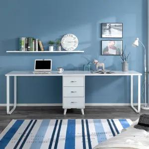 [우아미가구]파서 2400 2인용 책상 세트