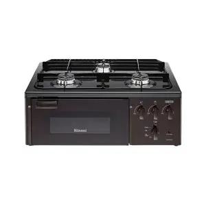 [린나이](김해점)[신세계 김해] 린나이 참숯코팅무수그릴 3구 다크브라운 가스레인지 RTR-F3300