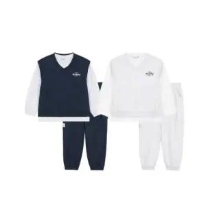 [네파키즈](강남점)코튼 미니쭈리 베스트+ 긴소매 티셔츠+조거팬츠 3 IN 1 상하세트 KL15902 (정상가 1...