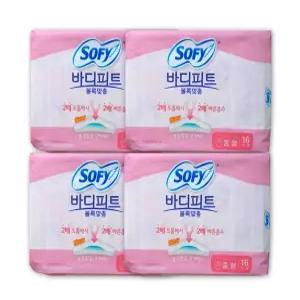 쏘피 바디피트 볼록맞춤 중형 16P x 4개