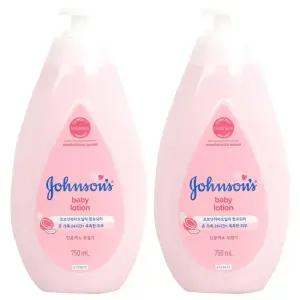 존슨즈 베이비 로션 핑크 750ml 2개