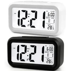 디지털 무소음 탁상시계 알람 책상 전자 인테리어 건전지 스마트시계