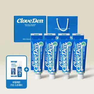 비건 치약 선물구성 오리지널 100g x 4개 + 스프레이 1개