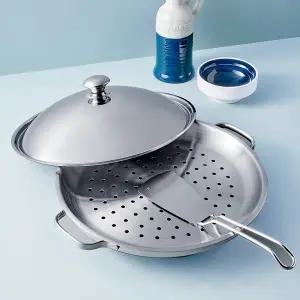 [쿠퍼](강남점)짜글이 스텐팬 30cm+찜판+팔랑이 뒤집개 SET