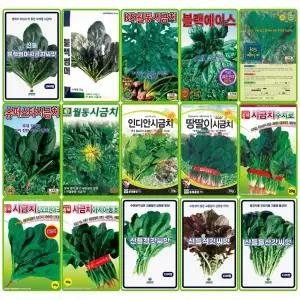 산들마켓 채소씨앗 시금치 청갓 적갓 배추 허브 과채류 잎 쌈 봄 가을 채소종자