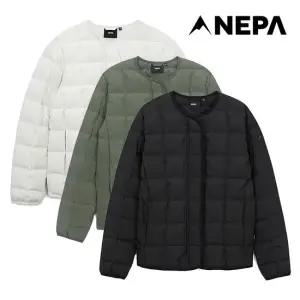 여성 모노 튜브 넥리스 다운자켓_7K82061