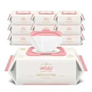 아이러브베베 시그니처 오로제 62g엠보 아기물티슈 100매, 10개