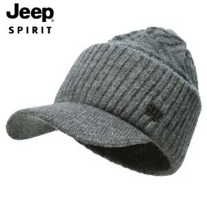 JEEP SPIRIT 남성 보온 모자 겨울 방한 모자 비니