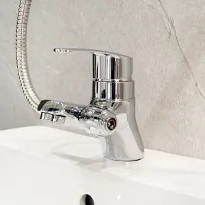 국산 원홀 샤워 겸용 세면대 수전 화장실 욕실 샤워기 수도꼭지 교체