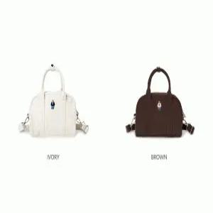 후아유 스티브 코듀로이 보스턴 토트백  Corduroy Boston Tote Bag_WHBGF4T24ASG