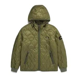 [내셔널지오그래픽](본점)N224UPD940 배색 포인트 퀼팅 후디 점퍼