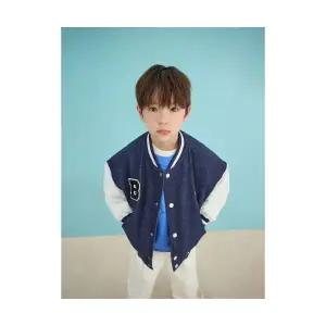 매장정품 빈폴 BEANPOLE KIDS 데님 바서티 점퍼 네이비 (BI5139U06R) BI5139U06R 526525
