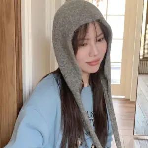 쁘띠 귀달이 보넷 니트 후드 모자 5컬러 봄패션용품 봄아이템 룩북