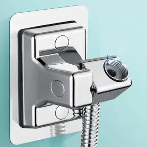 무타공 각도조절 스퀘어 샤워기 홀더 샤워기거치대 샤워바 세면기부속