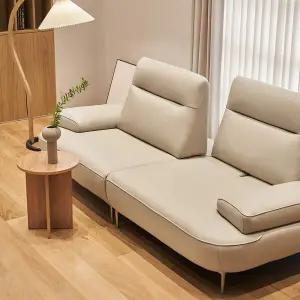 [봄소와] 노아 3인용 이태리 벨라니 통가죽 스윙소파