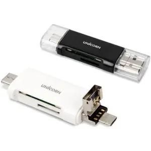 [하프클럽/]유니콘 USB 마이크로5핀 OTG 멀티 카드리더기