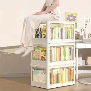 루나 5방향 오픈형 접이식 리빙박스 대용량 폴딩수납박스 소품함 책정리함 인형함 폴딩